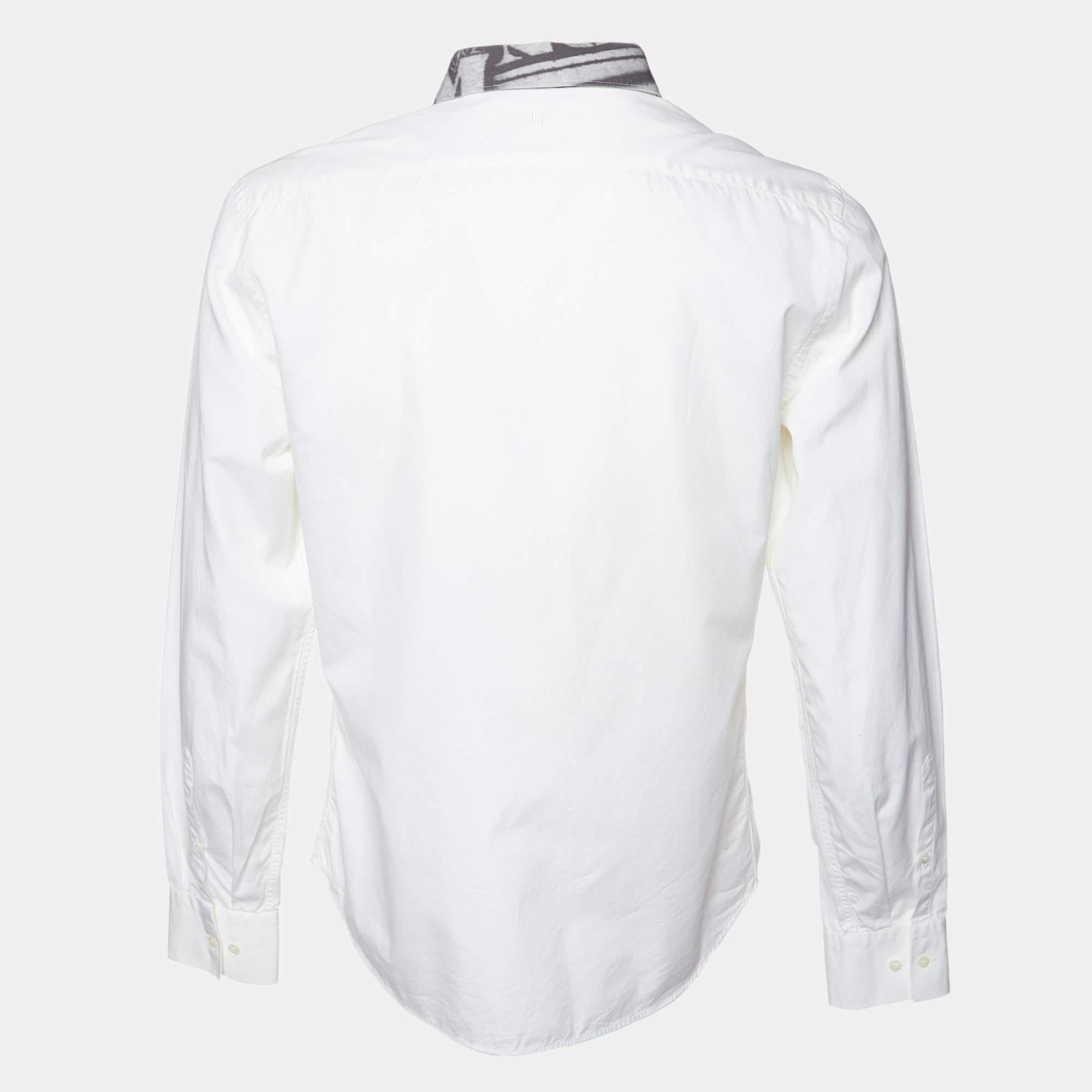 Shirts are an indispensable part of a wardrobe so this brand brings you a creation that is both versatile and stylish. It has been tailored from quality material in a versatile shade. The shirt is detailed with signature elements and a comfortable