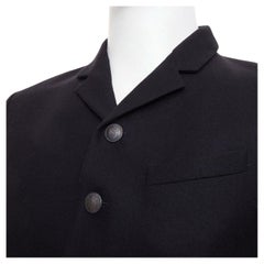 NEIL BARRETT high break notch lapel five button slim wool blazer jacket EU46