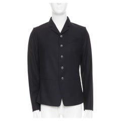 NEIL BARRETT high break notch lapel five button slim wool blazer jacket EU46