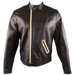 NEIL BARRETT M Giacca di pelle marrone