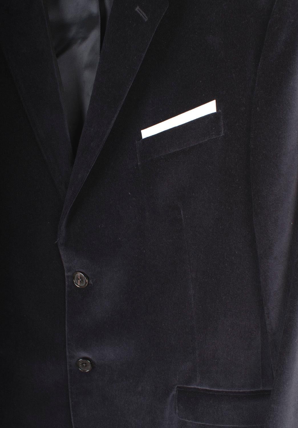 Neil Barrett Herren Jacke Casual Velour Blazer Größe IT52/Groß (Schwarz) im Angebot