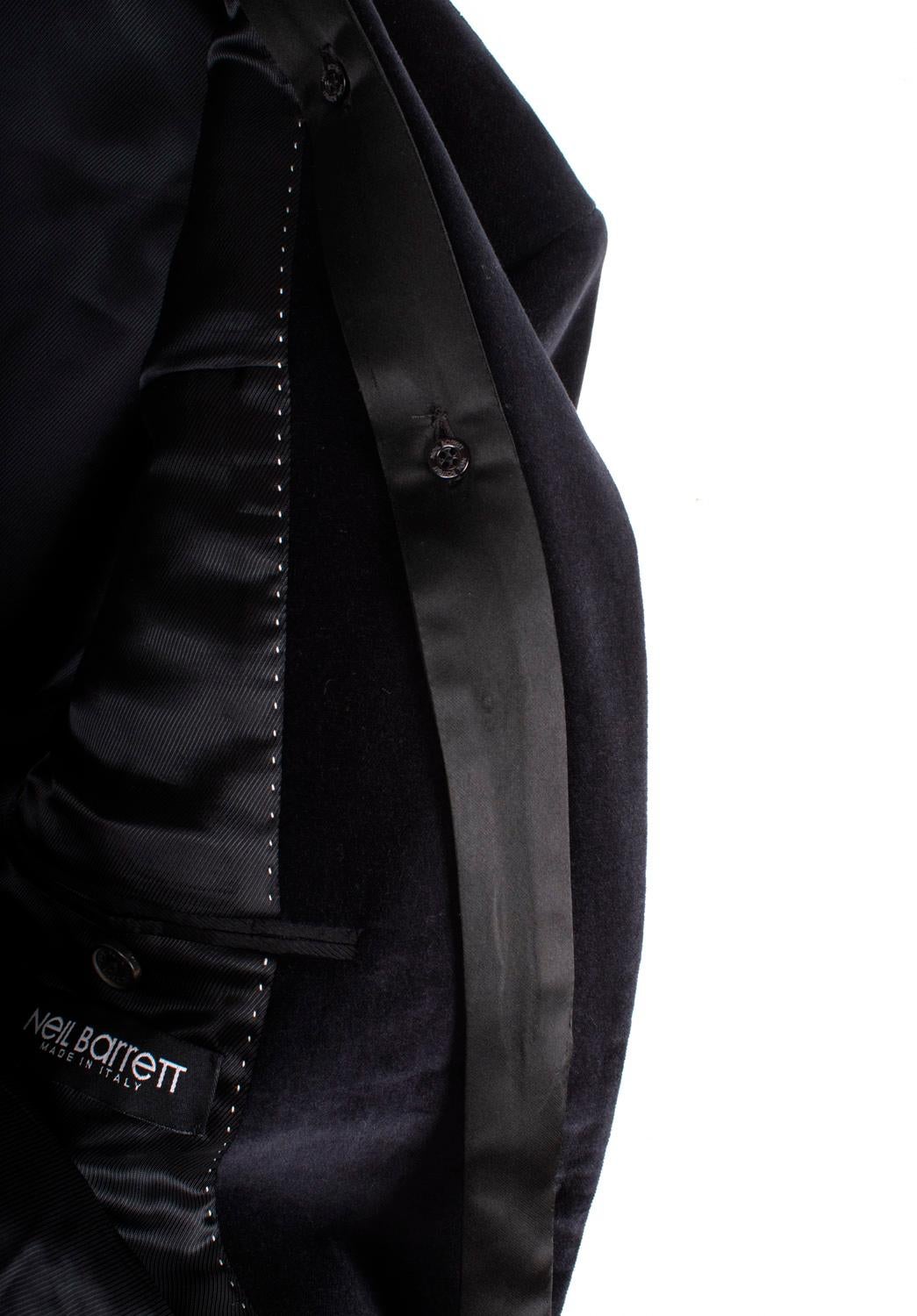 Neil Barrett Herren Jacke Casual Velour Blazer Größe IT52/Groß im Angebot 3