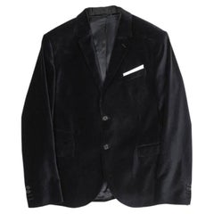 Neil Barrett Men's Velvet Blazer Deep Navy Size IT52 L/XL