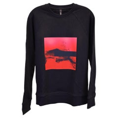 Neil Barrett Printed Sweater in Black Cotton