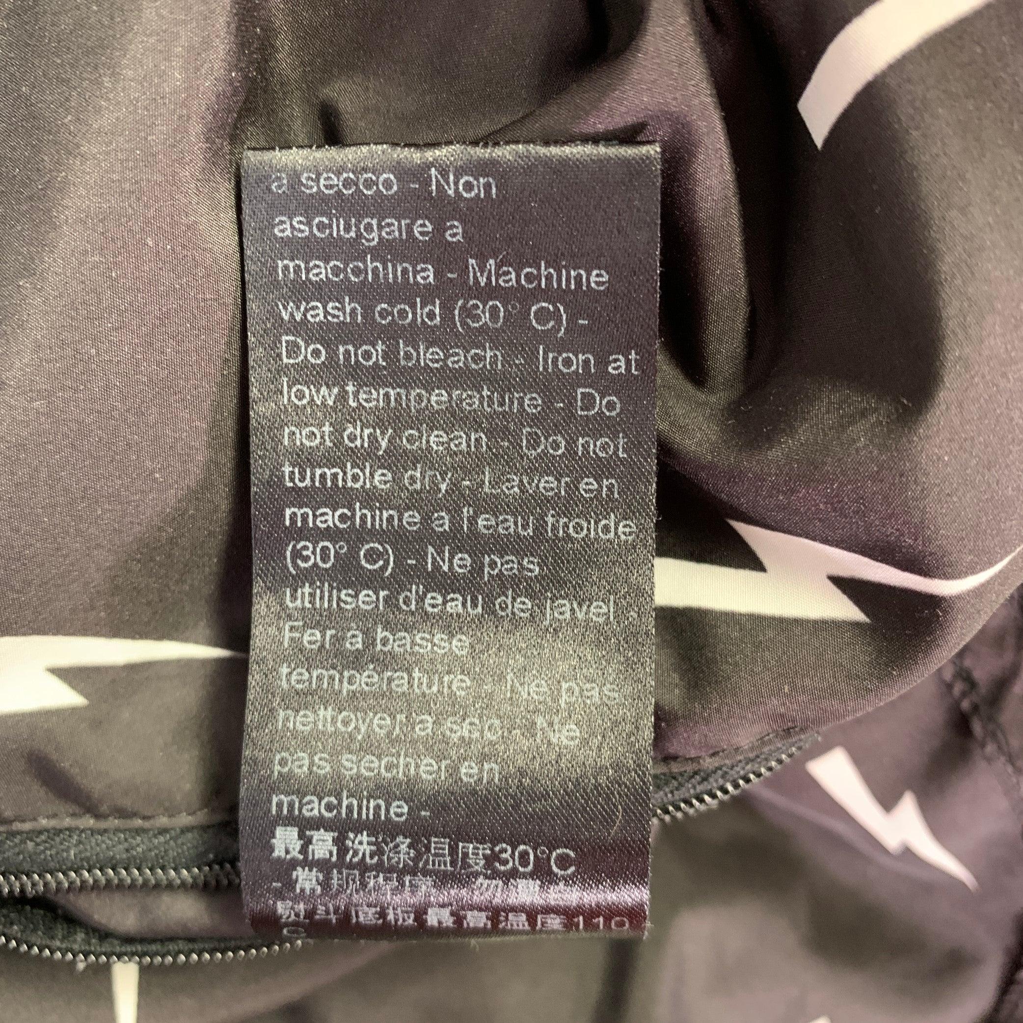 NEIL BARRETT Größe M schwarz-weiße Polyester-Badeanzugtruhen mit Kordelzug im Zustand „Gut“ im Angebot in San Francisco, CA
