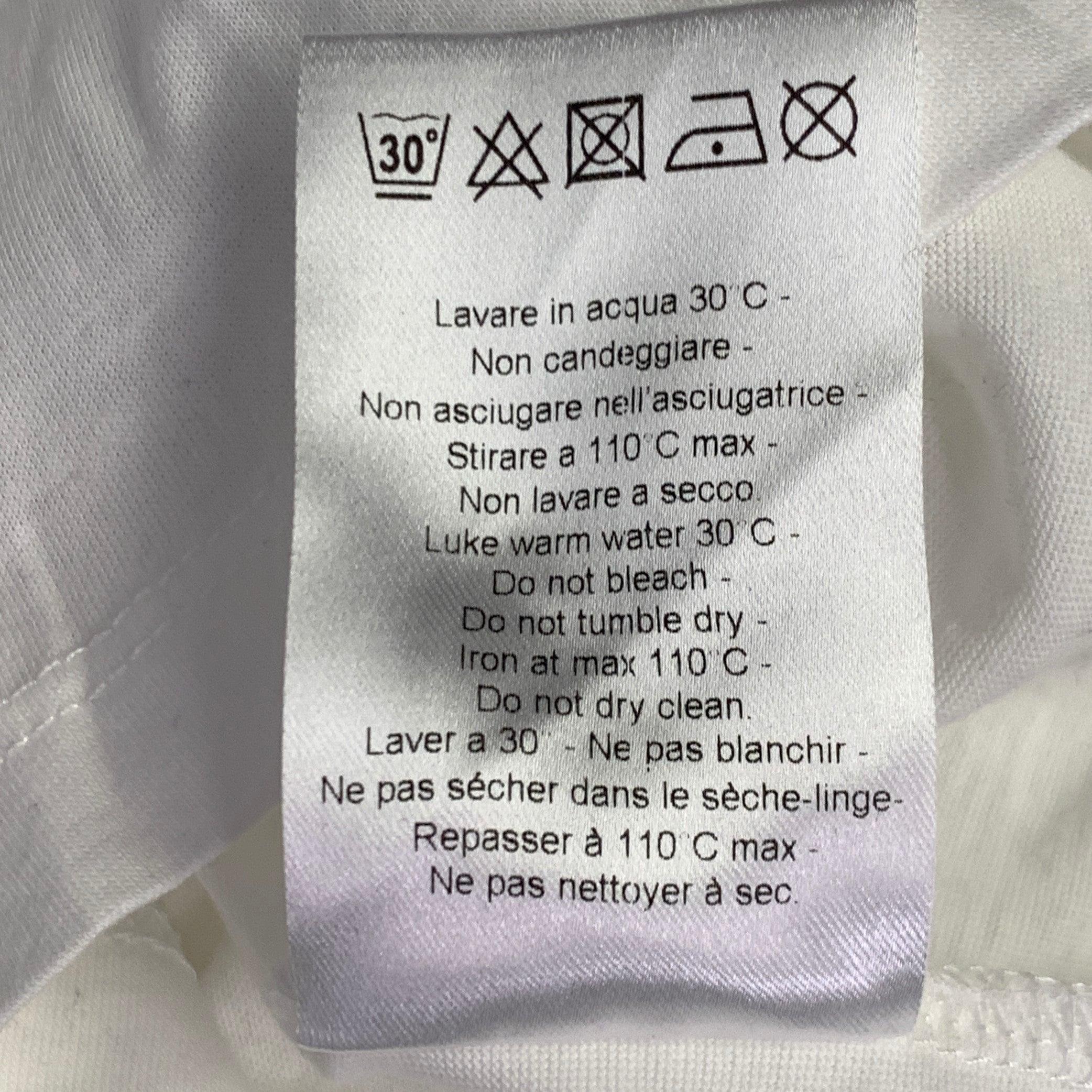 NEIL BARRETT Taglia M Sid McQueen Hybrid Mugshot White Black Print Cotone Loose Fit Crew Neck T-shirt in vendita 6