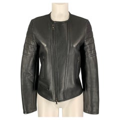 NEIL BARRETT Size S Black Zip Up Jacket