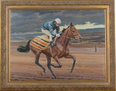 The Racehorse "Red Rum" with Jockey-up training