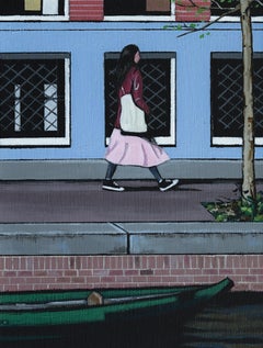 "Amsterdam" (2023) By Neil Douglas, Original Oil Cityscape Painting