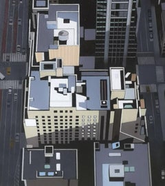 "Building a Memory" (2023) By Neil Douglas, Original Oil Cityscape Painting