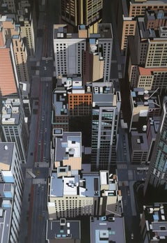 "Building a Memory" (2023) By Neil Douglas, Original Oil Cityscape Painting