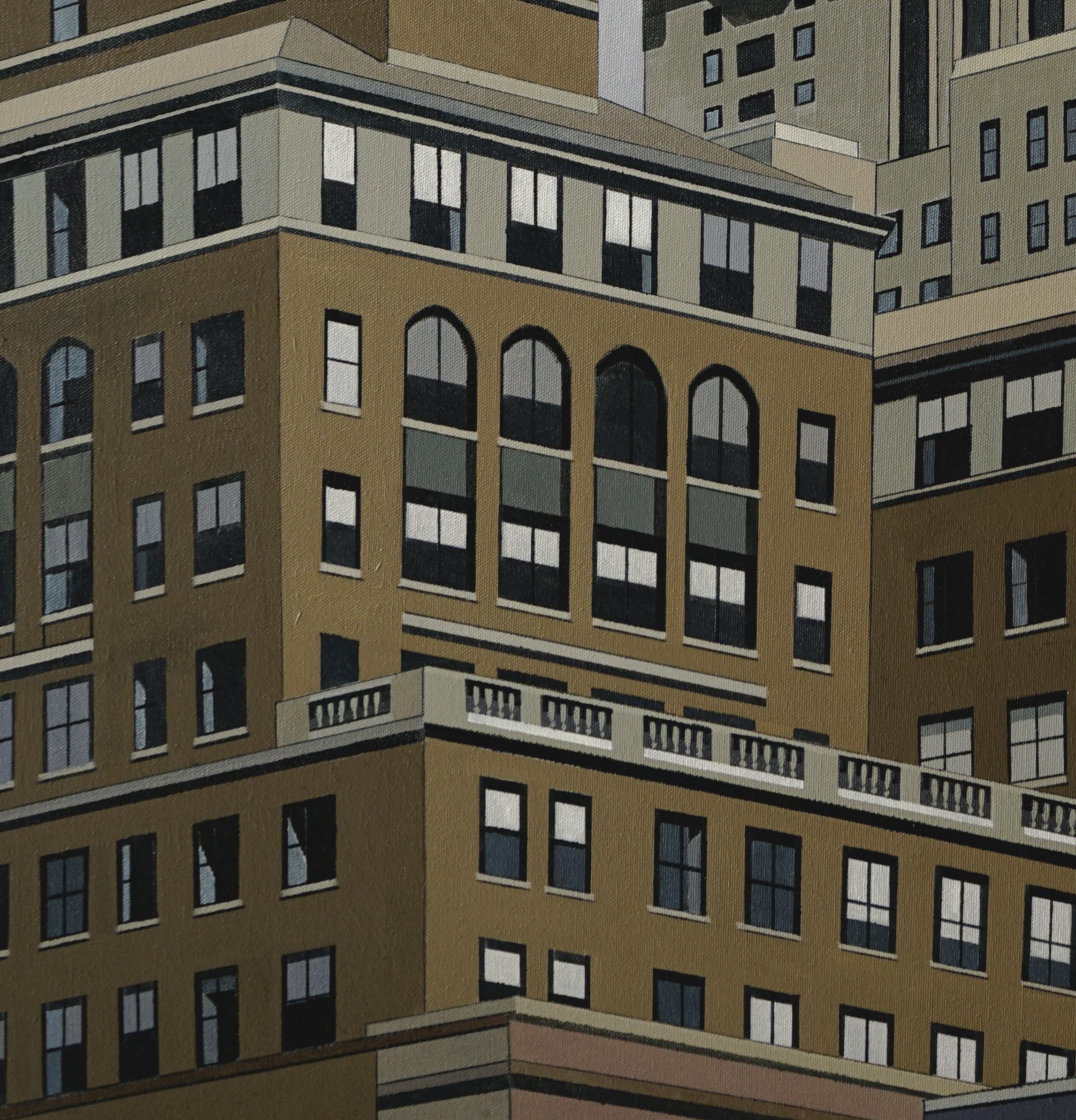 „New Yorker“ (2022) von Neil Douglas, Original Öl-Stadtlandschaftsgemälde in Öl im Angebot 2
