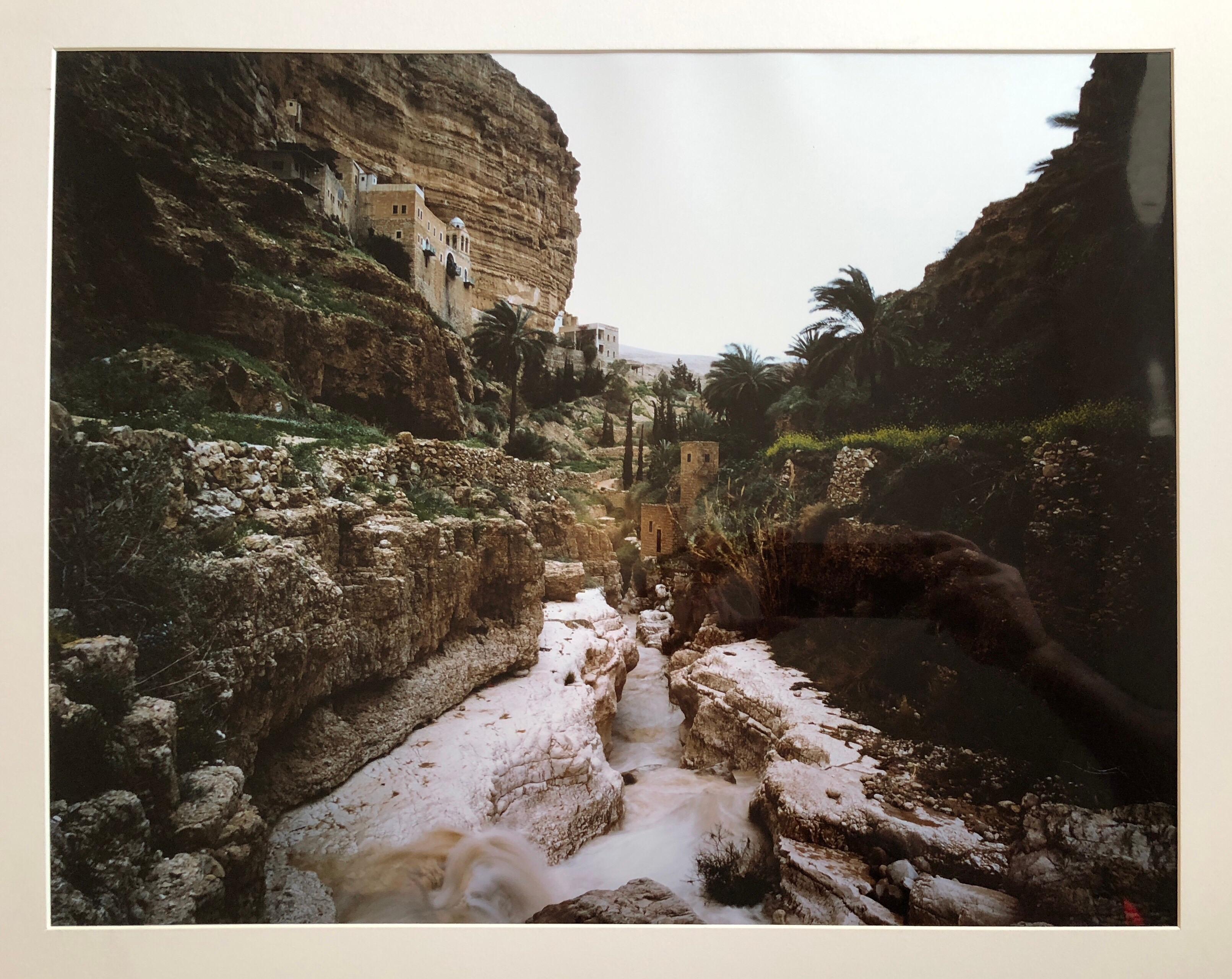 Monastery of St George Wadi Kelt Large Color Photograph, Israeli landscape Photo - Print by Neil Folberg