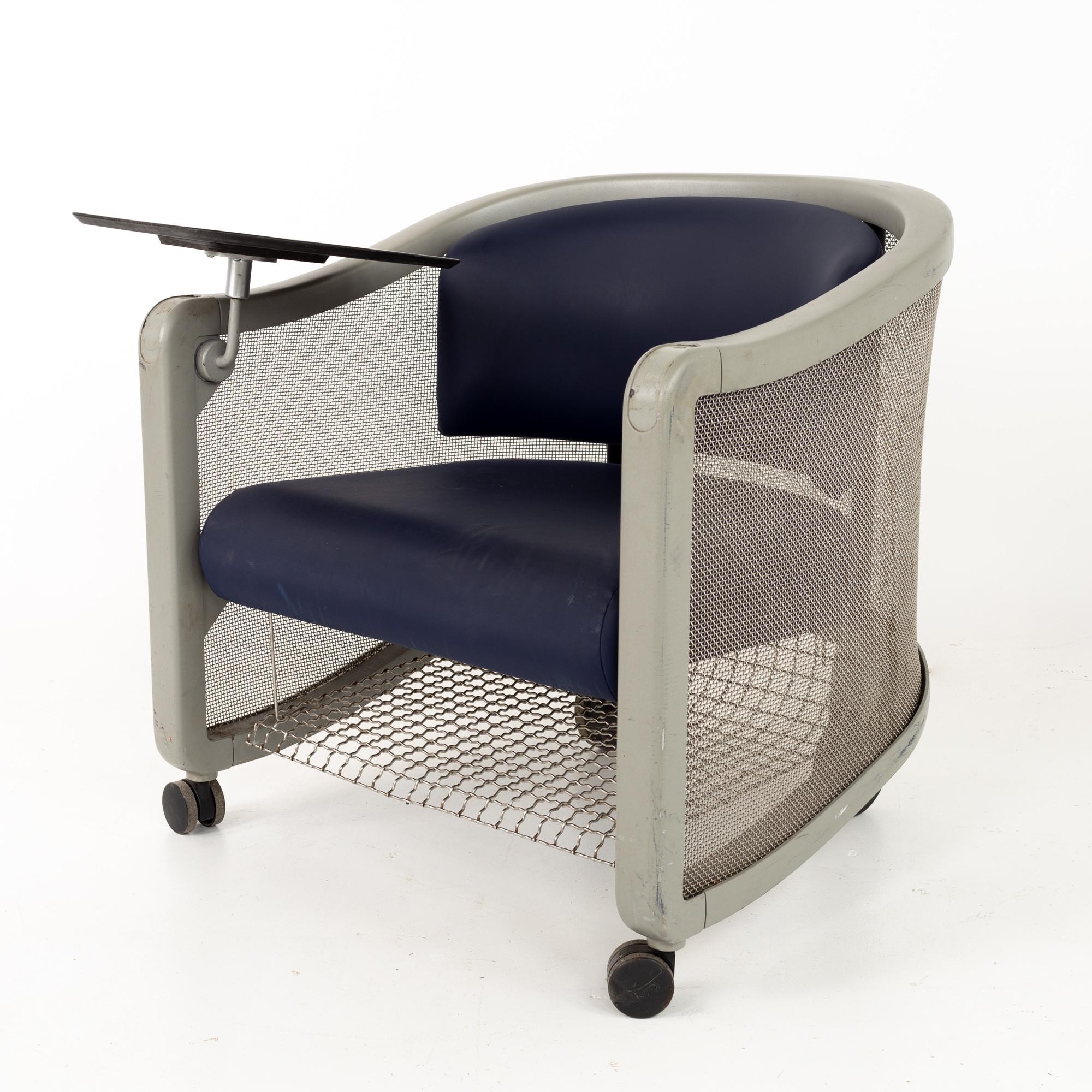 Neil Frankel für Knoll Mid Century Büro-Loungesessel mit Rädern, 6er-Set im Angebot 2