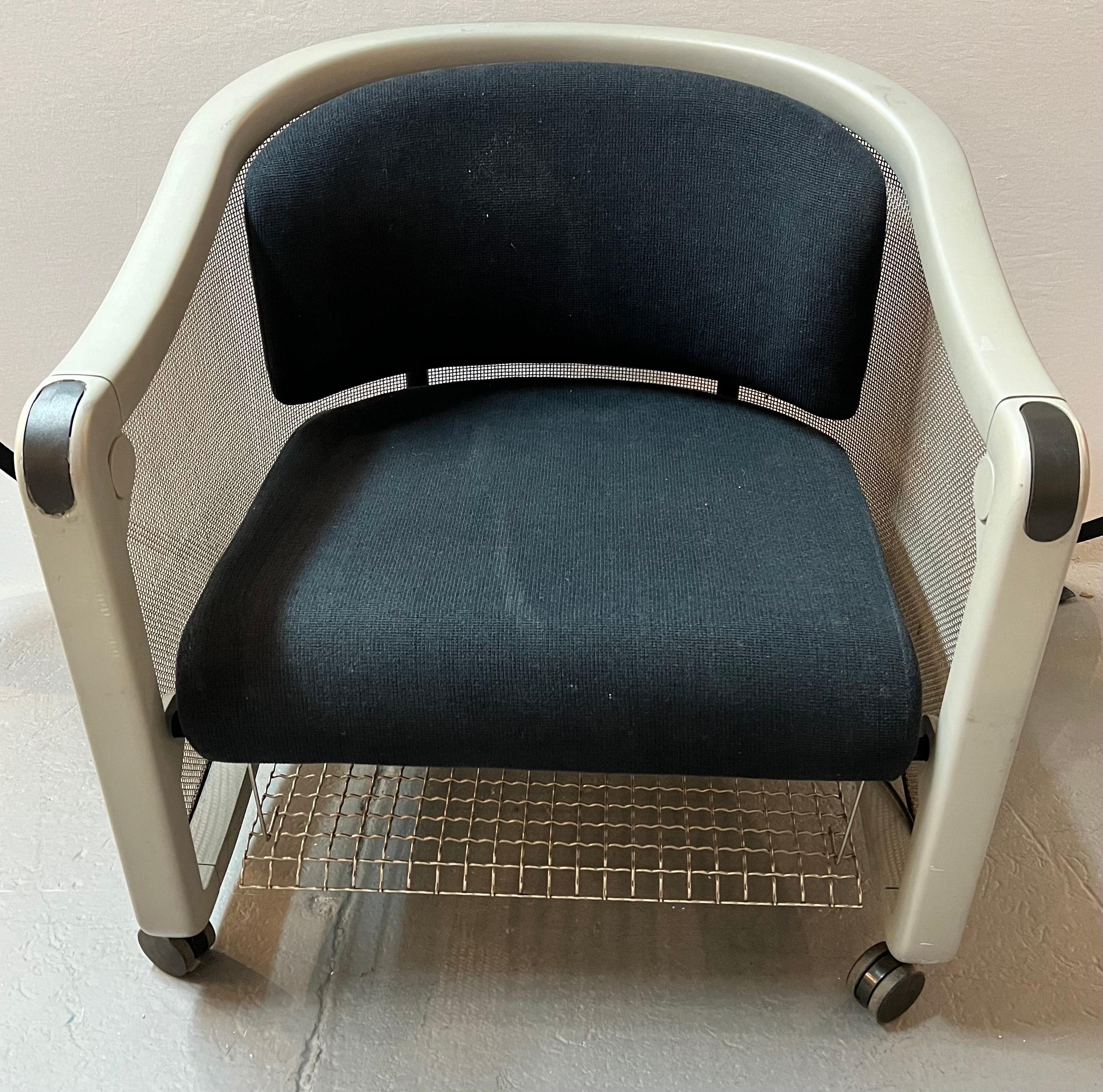 Metal Neil Frankel Knoll Rolling Office Chairs