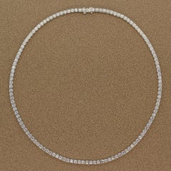 Neil Joseph Diamond Gold Eternity Tennis Necklace