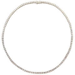 Neil Joseph Diamond Gold Eternity Tennis Necklace