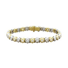 Neil Joseph Diamond Gold Hexagonal Bracelet