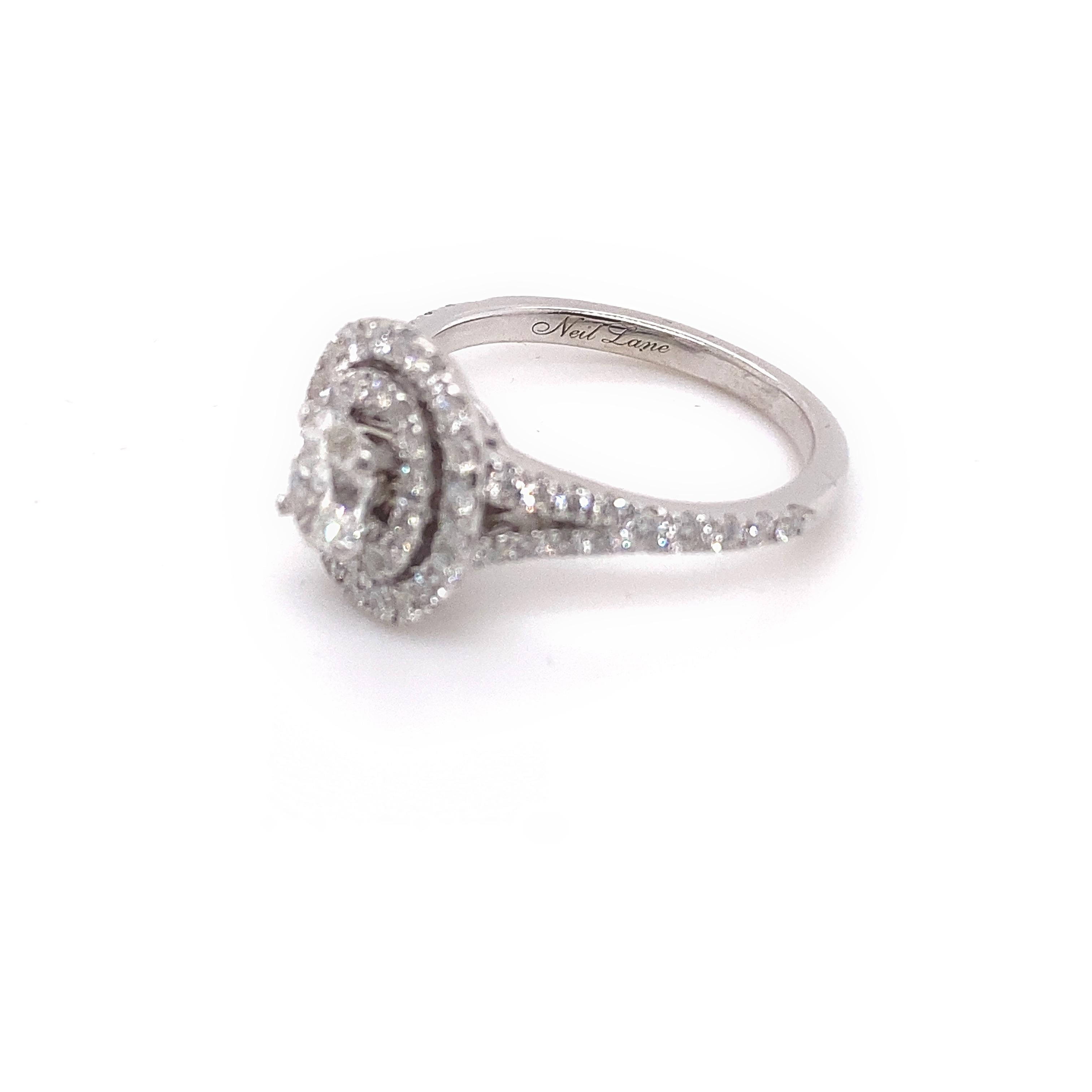 neil lane double halo oval engagement ring