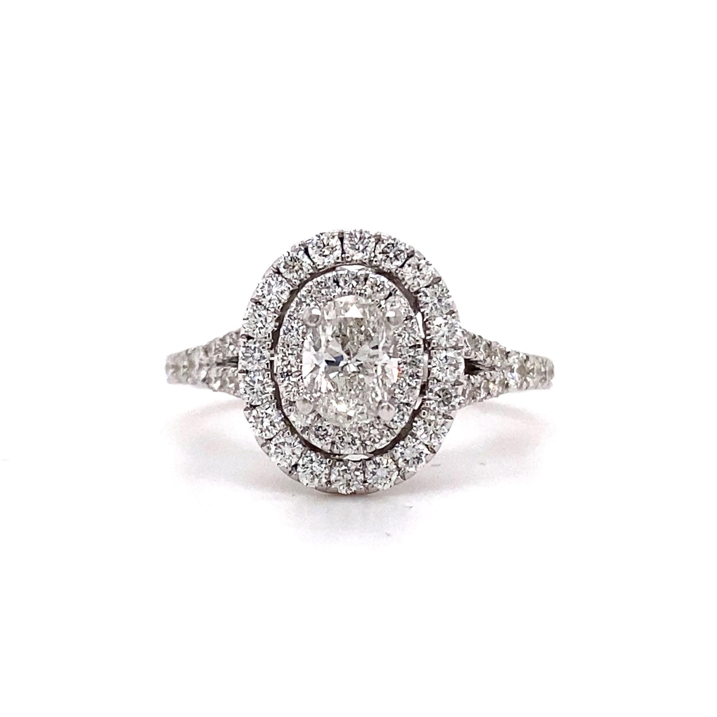 neil lane oval halo engagement ring