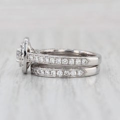 Neil Lane 1.16ctw Diamond Halo Engagement Ring Wedding Band Bridal 14k Gold