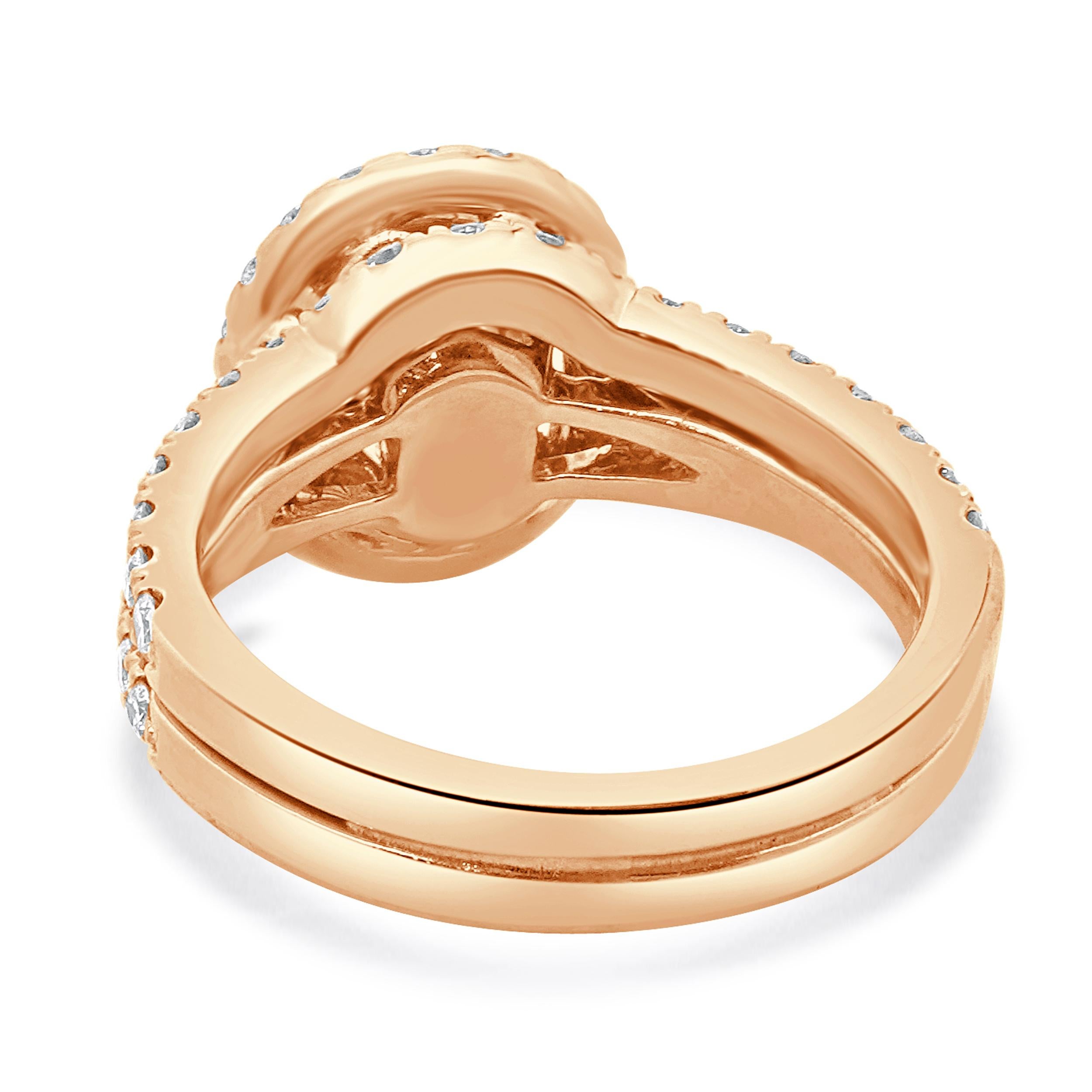 Neil Lane's Anello di fidanzamento con diamante taglio ovale in oro rosa 14 carati In condizioni ottime in vendita a Scottsdale, AZ