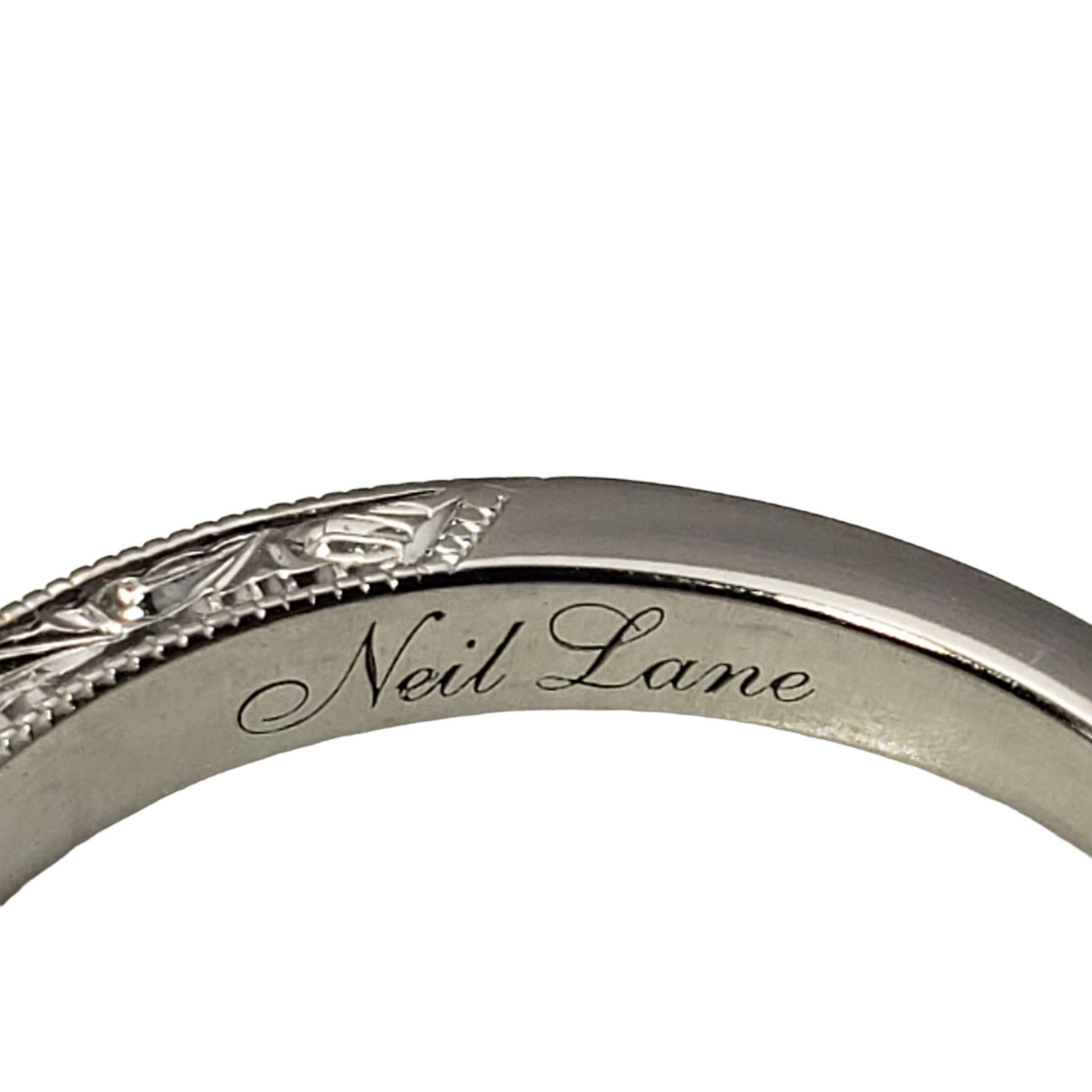 Women's Neil Lane 14 Karat White Gold and Diamond Band Ring Size 5.75