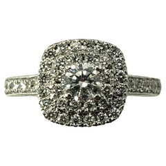 Anello di fidanzamento con diamante in oro bianco Neil Lane 14 carati