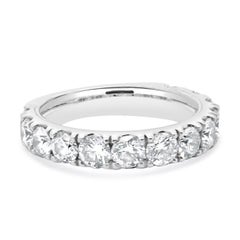 Neil Lane 14 Karat White Gold Diamond Semi Eternity Band