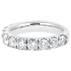 Neil Lane 14 Karat White Gold Diamond Semi Eternity Band
