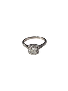 Neil Lane 14K Diamond Halo Engagement Ring Size 7.25-7.5 Certified #24301