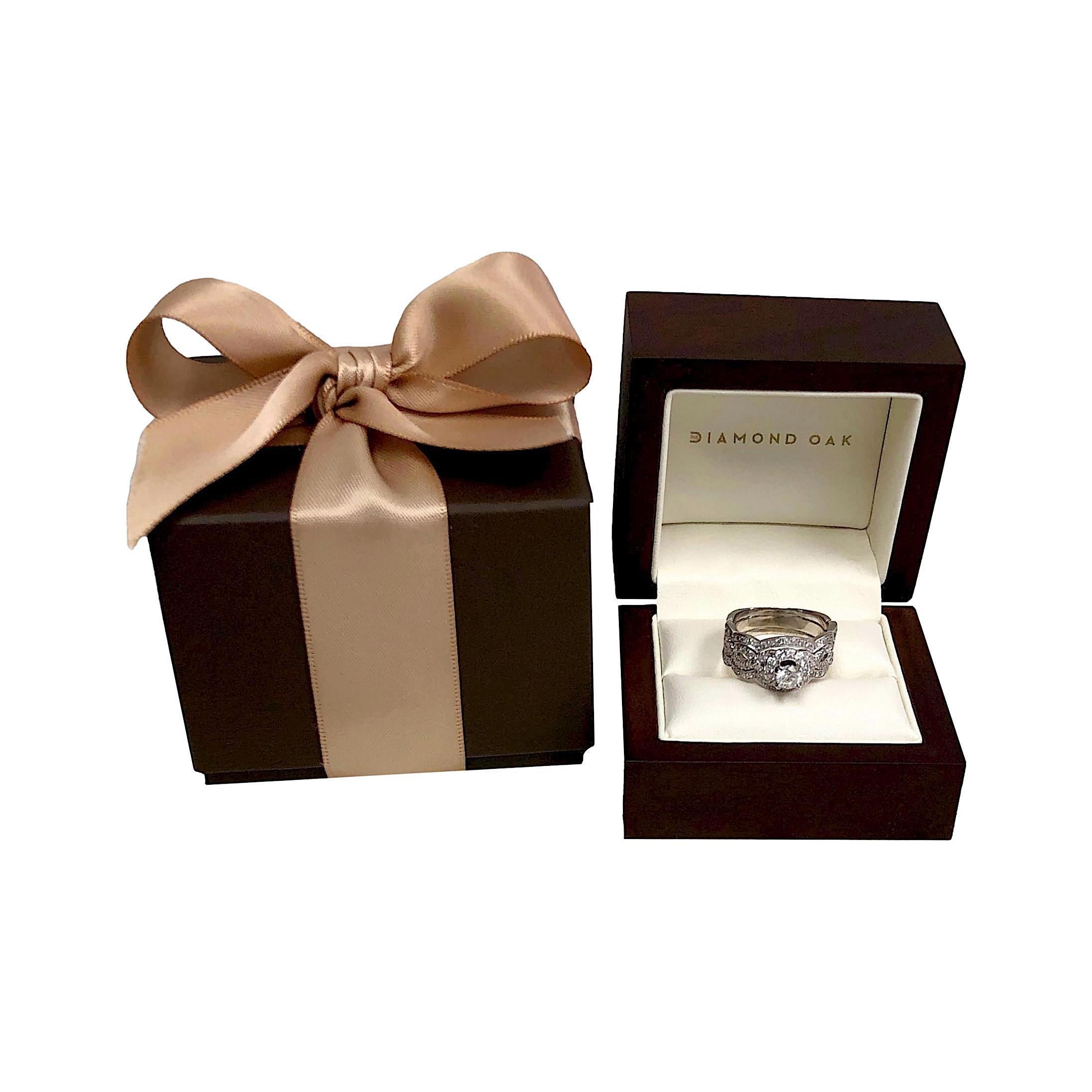 Neil Lane 14K White Gold 1.02ct TW Round Diamond Engagement Ring For Sale 3