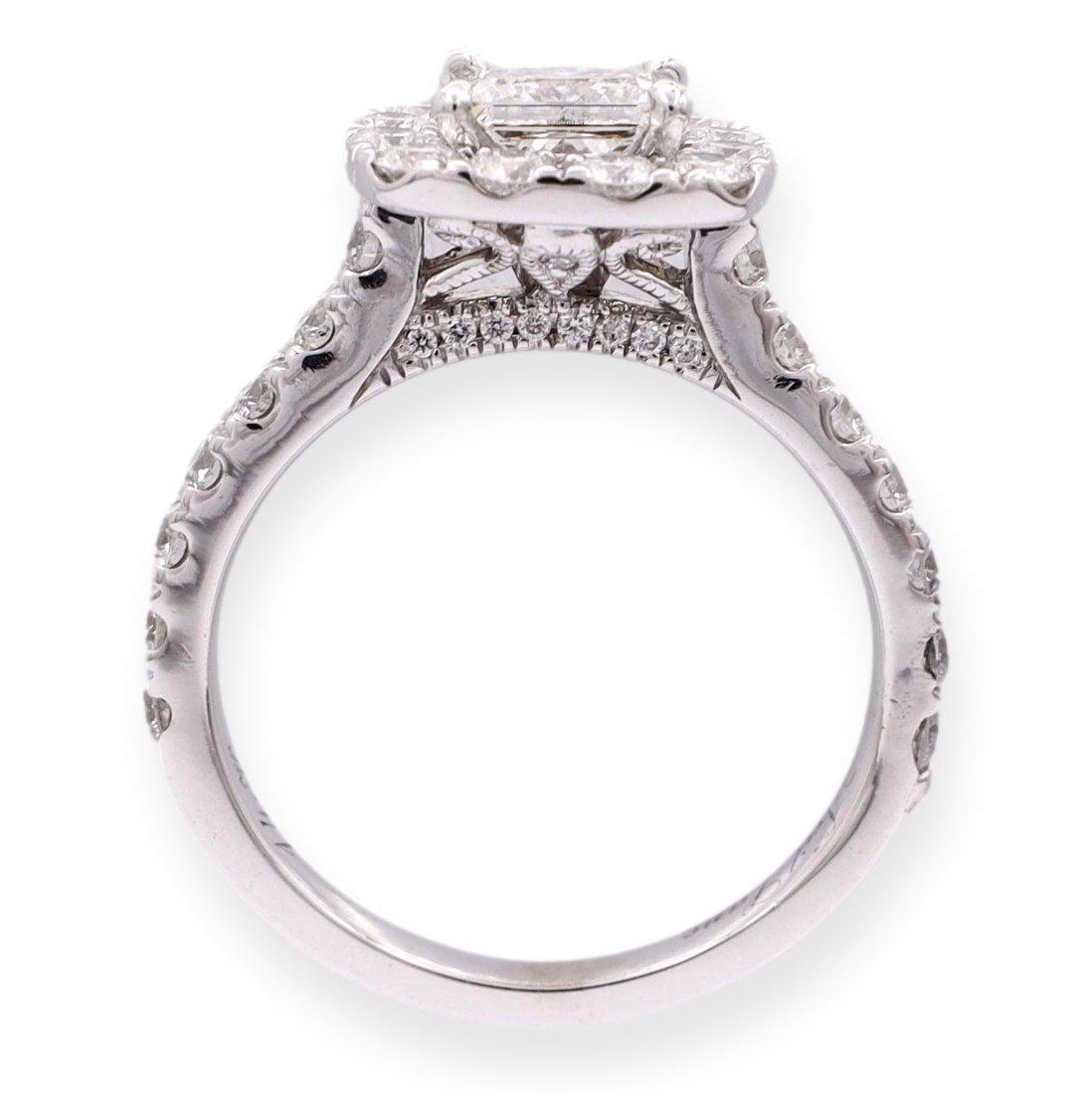 Neil Lane 14K White Gold Cluster 2.13 ct. TW Round Diamond Engagement Ring For Sale 1