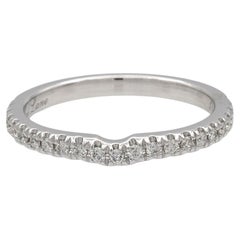 Neil Lane 14k White Gold Round-Cut Diamond Half-Way Wedding Band Ring 0.23ct Tw