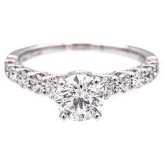 Neil Lane 14K White Gold Round Diamond Engagement Ring 1.35ct TW H-I SI