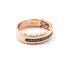 Neil Lane Black Diamond 14 Karat Rose Gold Band