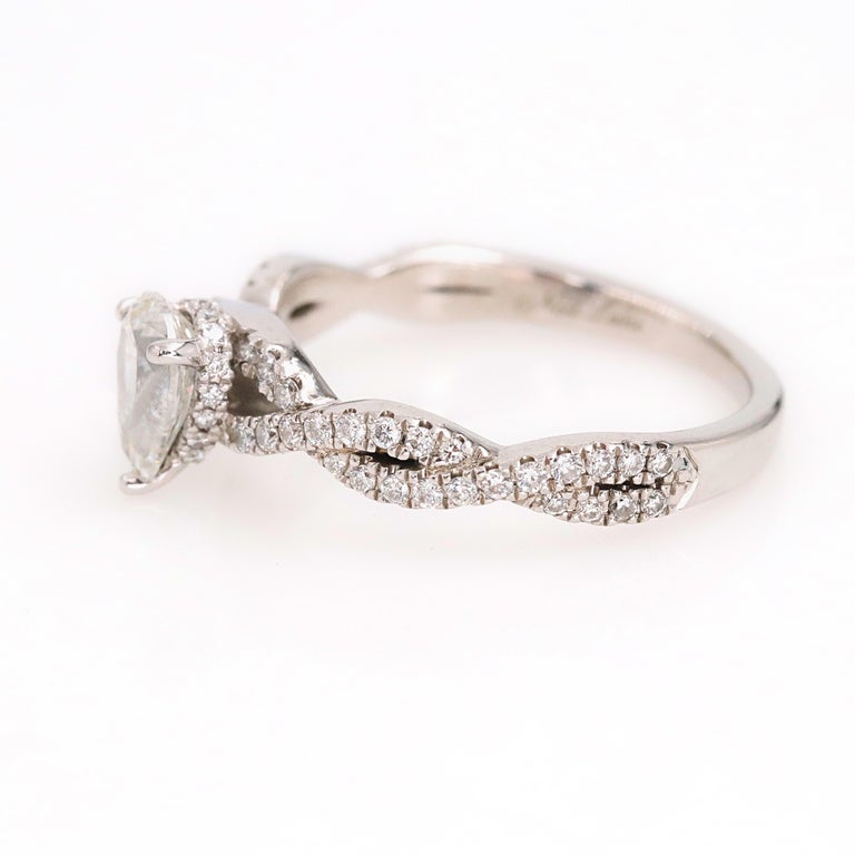 Neil Lane Bridal 1 00 Carat Pear Shape Diamond Twist Band Neil Lane Bridal 1 00 Carat Pear Shape Diamond Twist Band