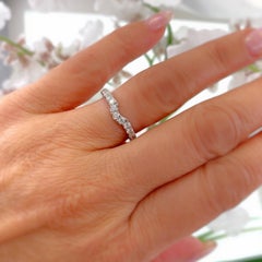 Neil Lane Bridal 5/8 Carat Round Diamond Band 14 Karat White Gold
