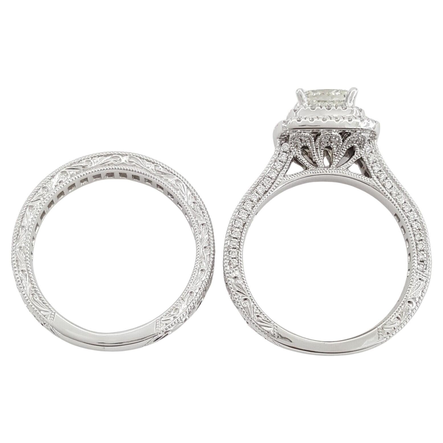 Neil Lane Braut Kollektion 2,5 Karat Gesamtgewicht Diamantring mit Prinzessinnenschliff für Damen oder Herren im Angebot
