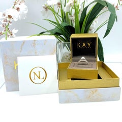 Neil Lane Bridal Oval Diamond Halo Engagement Ring & Band Set 1.88 Tcw