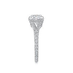 Neil Lane Couture Cushion-Shaped Diamond, Platinum Ring
