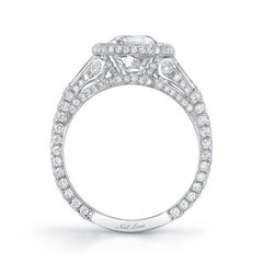 Neil Lane Couture Cushion-Shaped Diamond, Platinum Ring