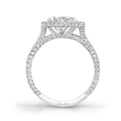 Neil Lane Couture Cushion-Shaped Diamond, Platinum Ring