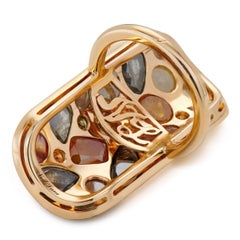 Neil Lane Couture Fancy Color Diamond, 18K Yellow Gold "Mosaic" Ring