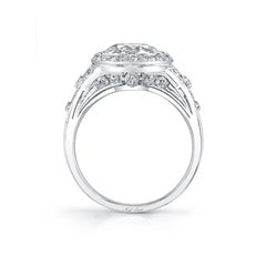 Neil Lane Couture Old European Cut Diamond, Platinum Ring