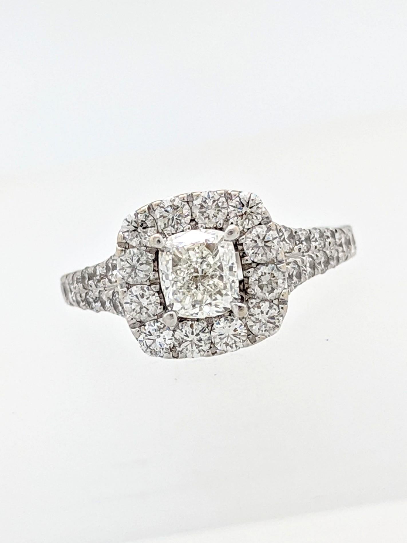 neil lane engagement ring 2-1/6 ct tw diamonds 14k white gold