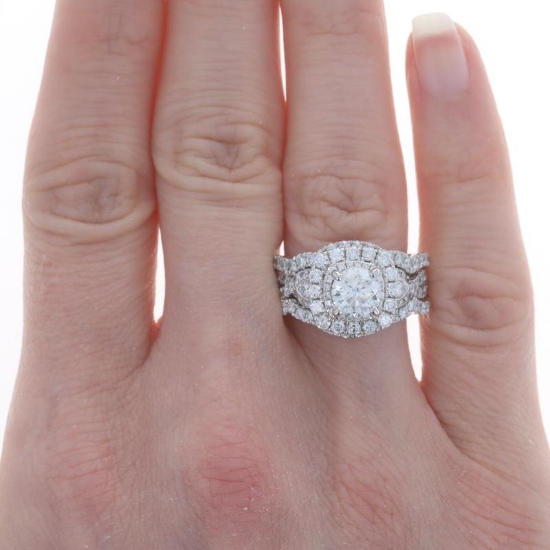 Retail Price: $17,000

Size: 7
Sizing Fee: Up 2 sizes for $150

Brand: Neil Lane

Metal Content: 14k White Gold

Stone Information
Natural Diamond
Carat(s): 1.06ct (weighed)
Cut: Round Brilliant
Color: I
Clarity: I1

Natural Diamonds
Carat(s):