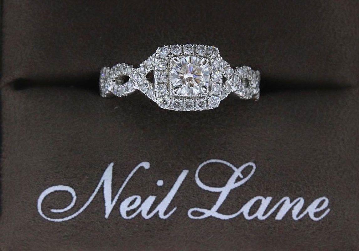 Neil Lane Diamant-Verlobungsring 1,46 Karat 14 Karat Weißgold Damen im Angebot