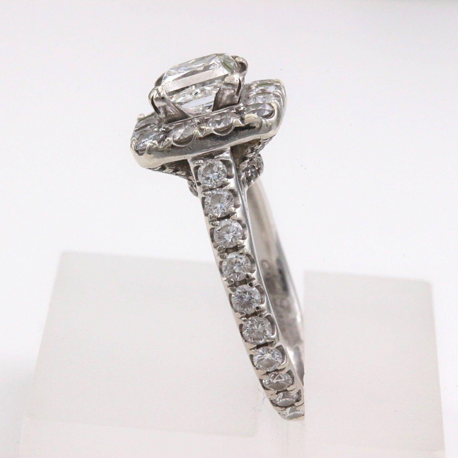Princess Cut Neil Lane Diamond Engagement Ring Princess 2.00 TCW in 14 Karat White Gold For Sale