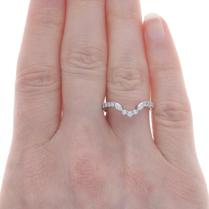 Round Cut Neil Lane Diamond Enhancer Wedding Band WhiteGold 14k .37ctw GuardRing 940661426 For Sale